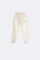 Beige-sweatpants-double-logo