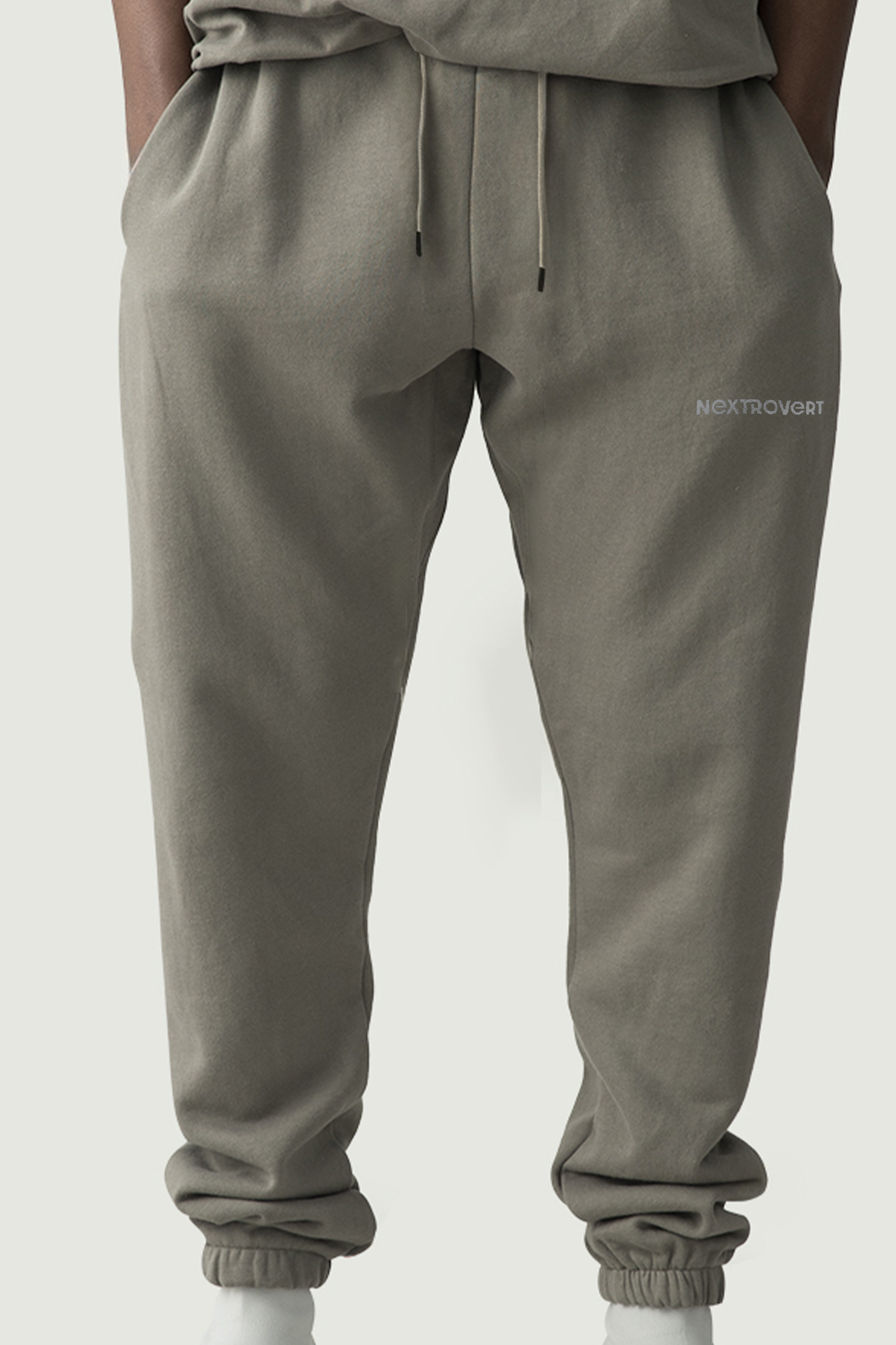 Signature Chacoal Grey Pants (Logo Embroidered)