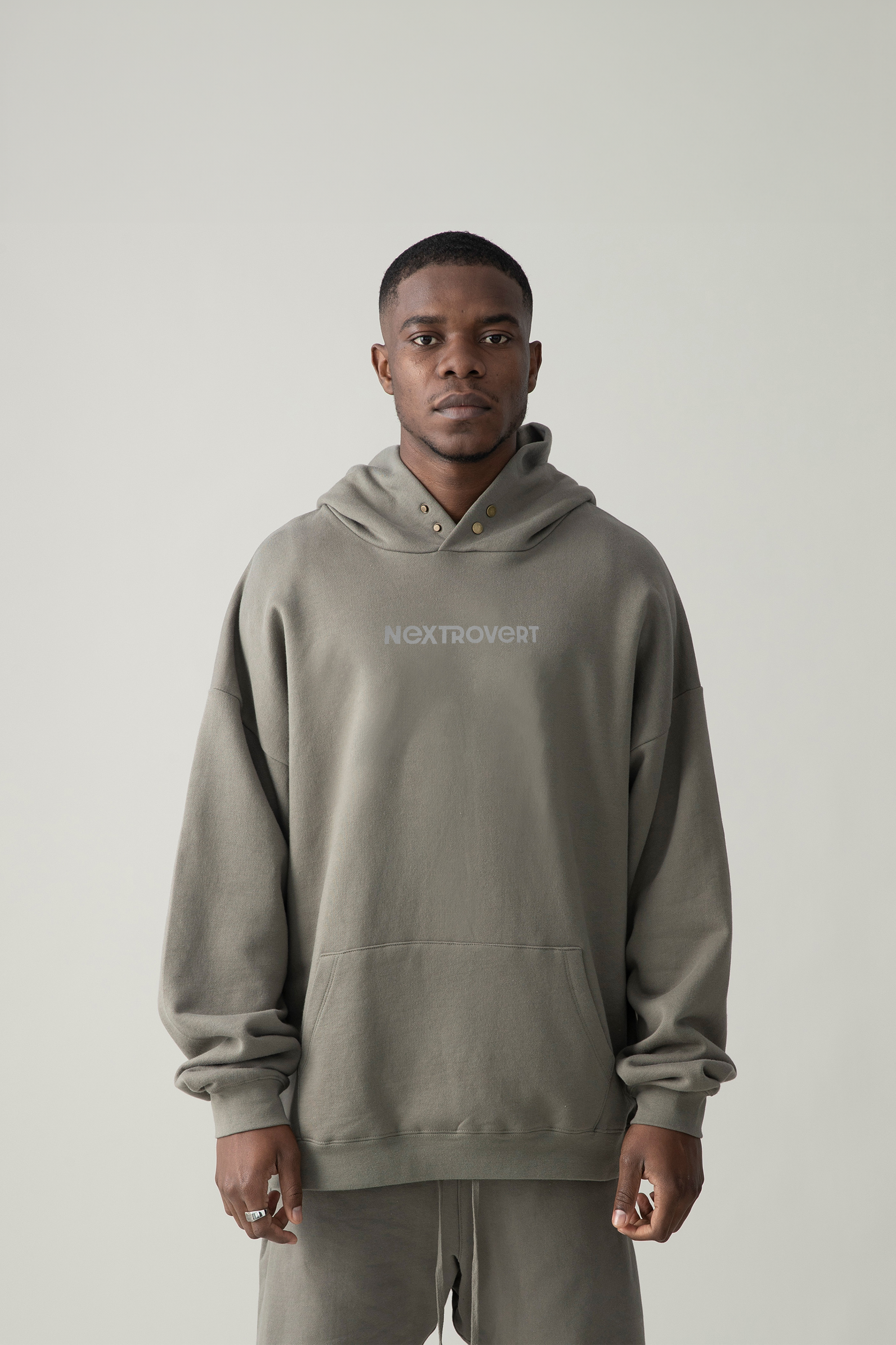 Signature Charcoal Grey Hoodie (embroidered logo)