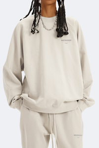 Represent Logo Oversized Sweatshirt (Rice Apricot)