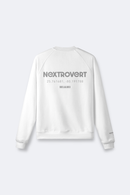 Represent Logo Oversized Sweatshirt (white)