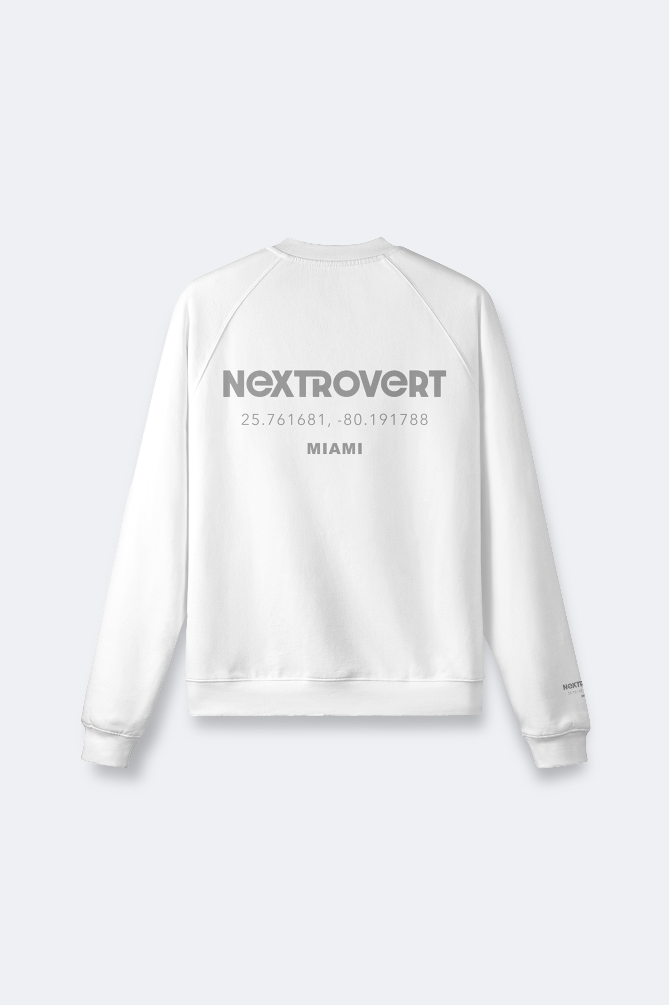 Represent Logo Oversized Sweatshirt (white)