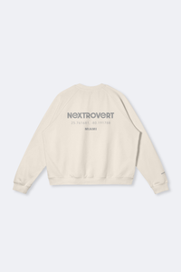 Represent Logo Oversized Sweatshirt (Rice Apricot)