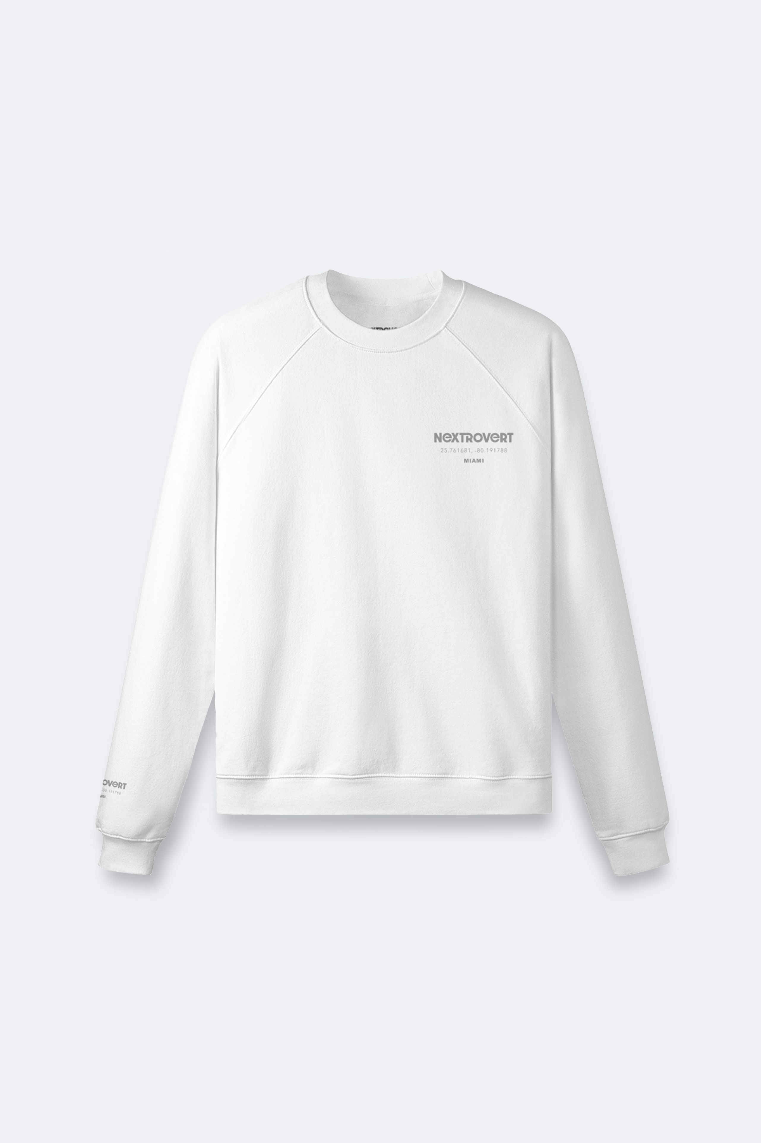 Represent Logo Oversized Sweatshirt (white)