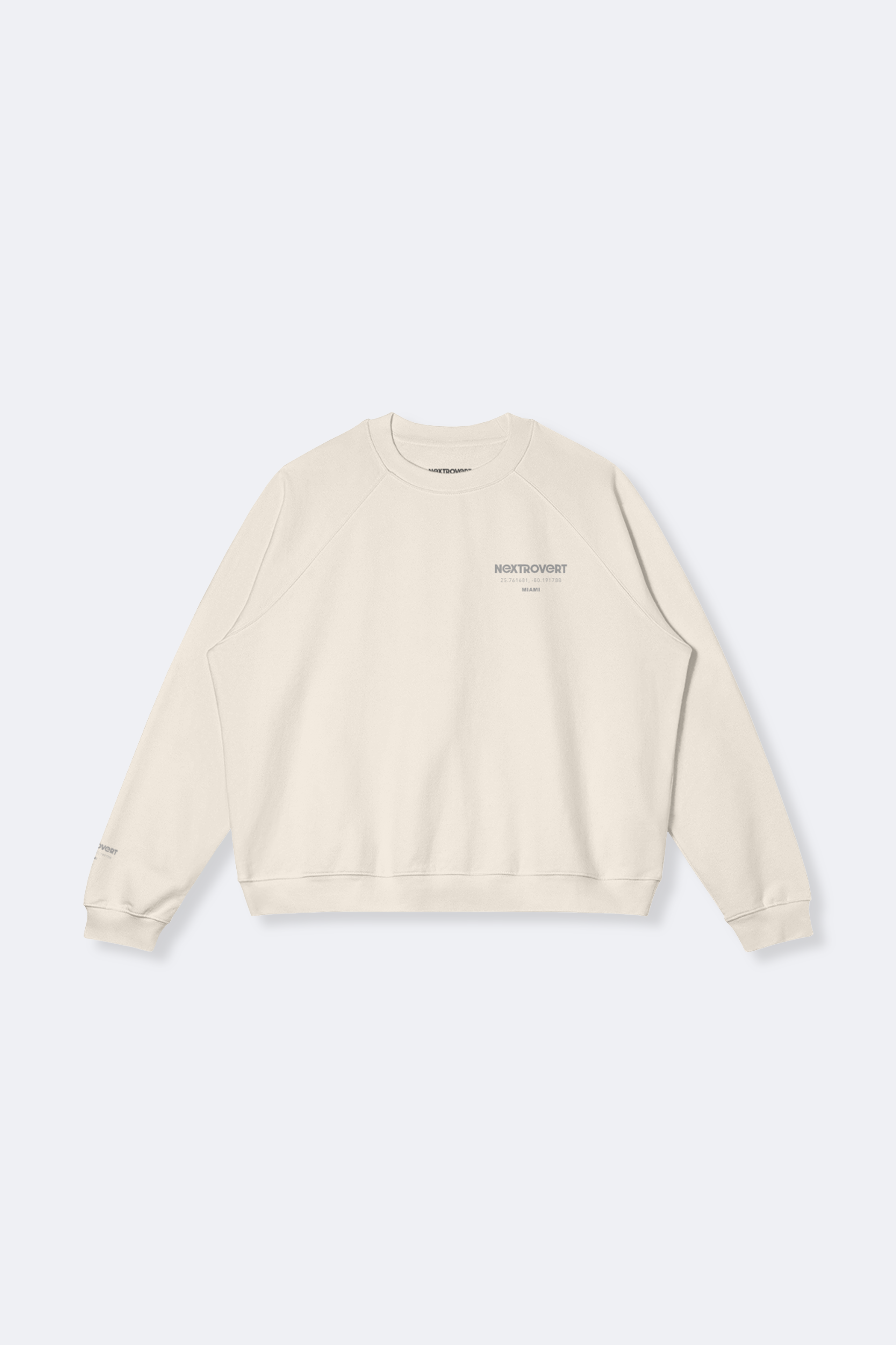 Represent Logo Oversized Sweatshirt (Rice Apricot)