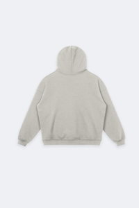 Oversized Grey Signature Hoodie (logo embroidered)